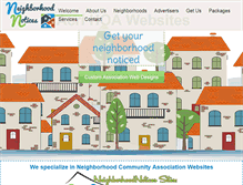 Tablet Screenshot of neighborhoodnotices.com